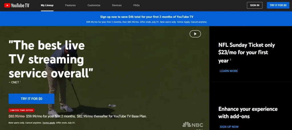 Youtube TV